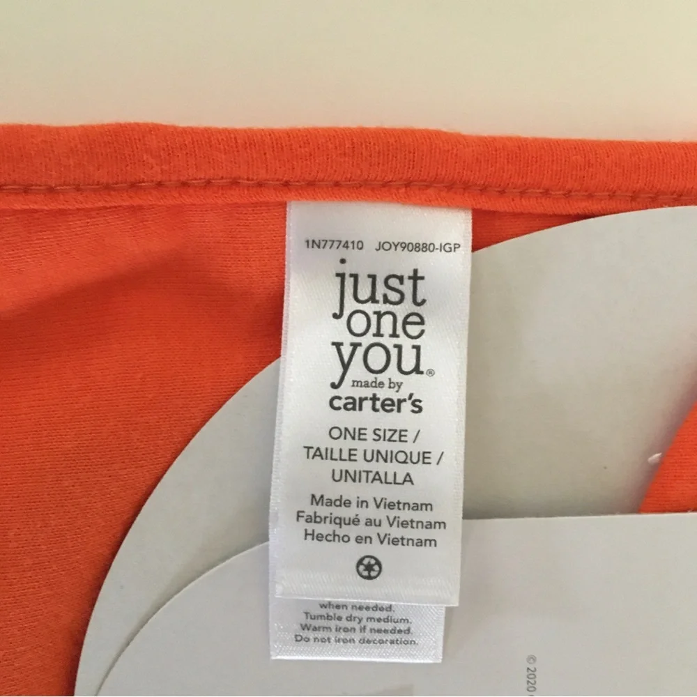 NEW Carters 1st Halloween Bib Water Resistant “My First Halloween” Just One You - Picture 4 of 5